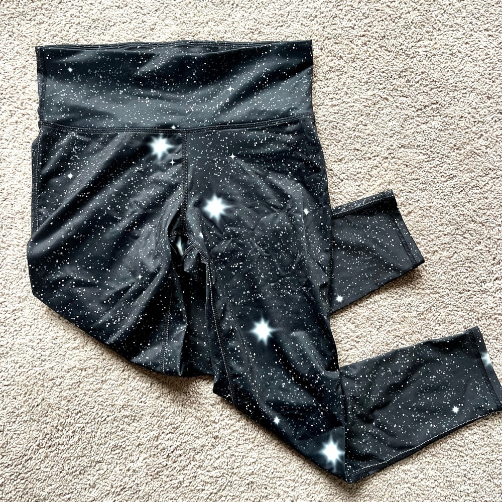 Celestial Galaxy Print Athletic Leggings